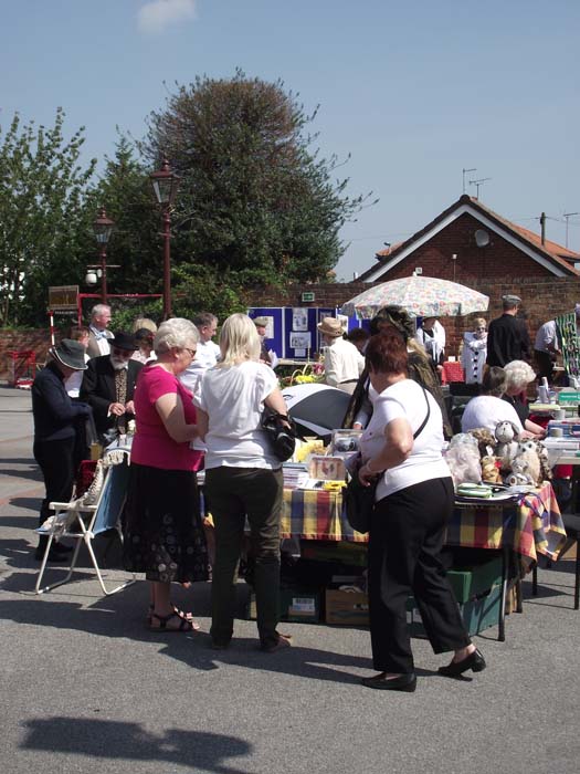 The charity stalls