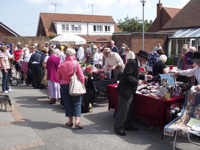 The charity stalls