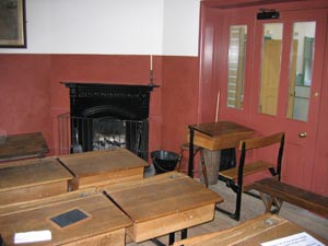 A classroom after restoration.